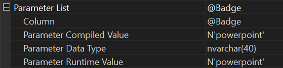 Parameter Values