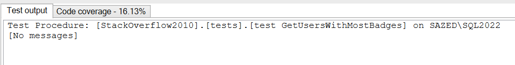 sql test
