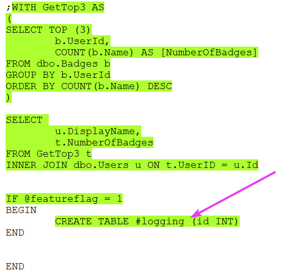 sql test